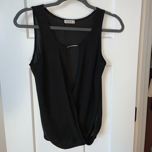 Black Night Out Top with Keyhole